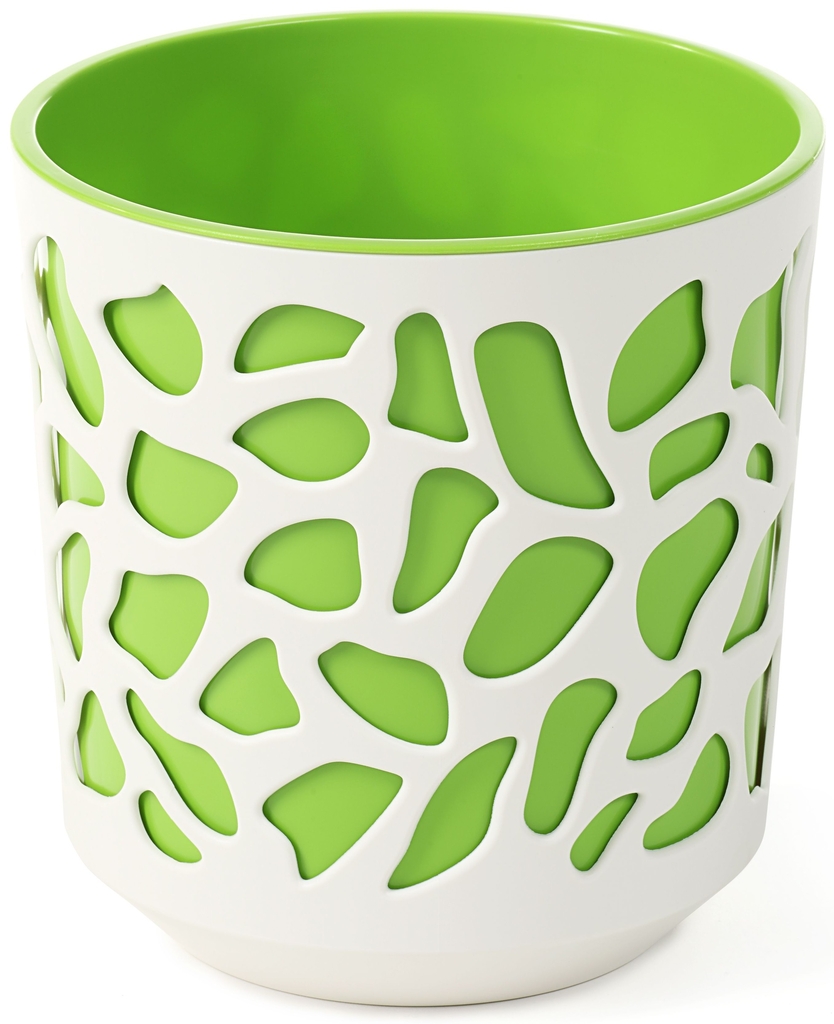 květináč DUET k/krém+v/zelený