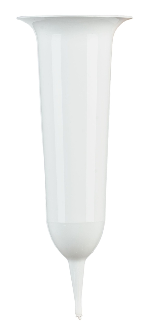 Hřbitovní váza zapichovací  bílá DP