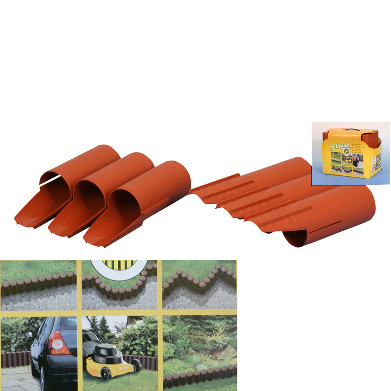 Palisáda bez obruby - teracota