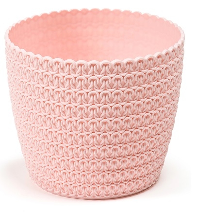 Obal na květináč MAGNOLIA - jersey růžová pudrová