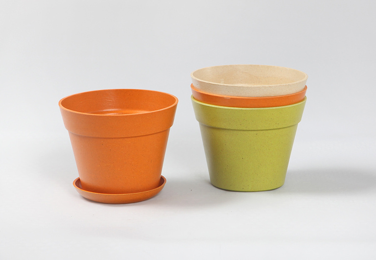 BIO květináč KIM - krémová