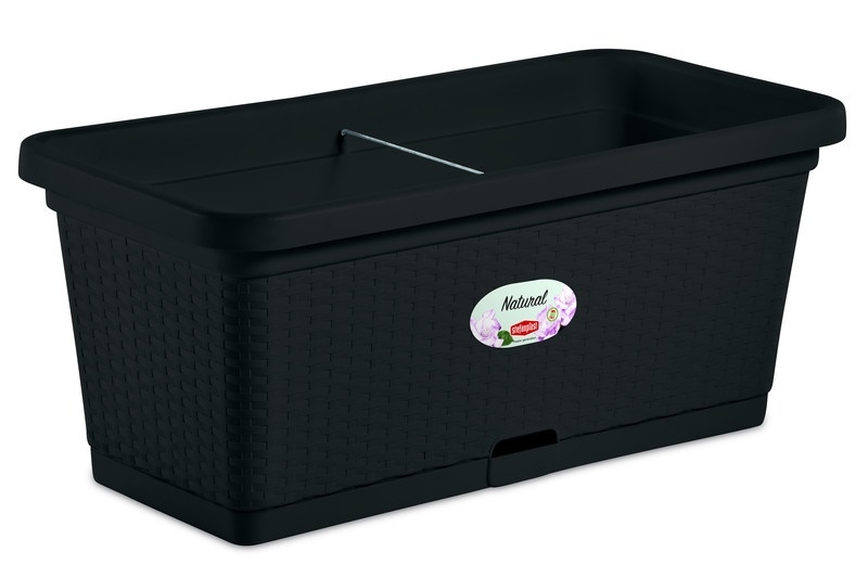 Plastový truhlík RATTANO - antracit