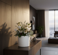 Gravura bílý - rostliny_39PM