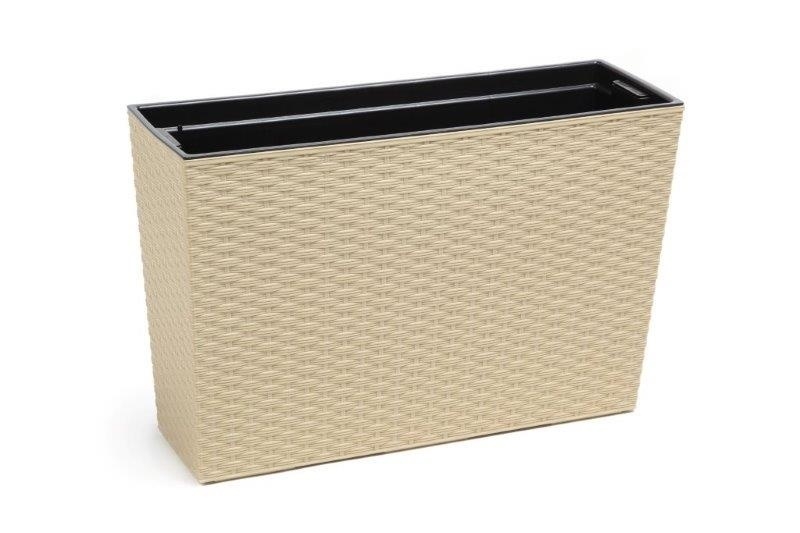 Truhlík VERBENA rattan - capuccino - SLEVA 40%
