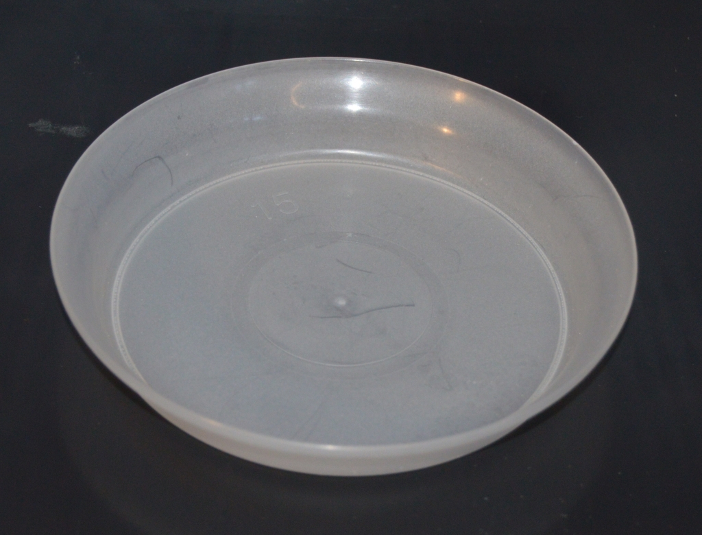 Podmiska DUNA - transparentní bílá