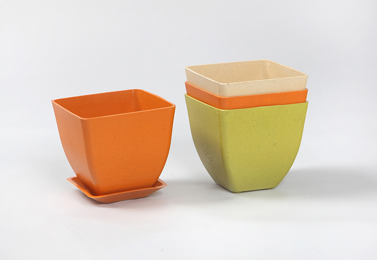 BIO květináč KIKO oranžový