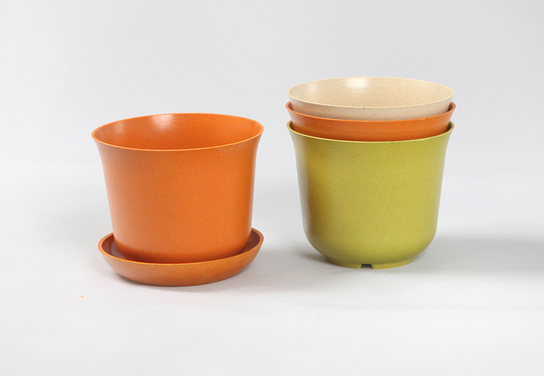 BIO květináč CLARA - krémová