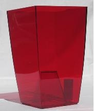 Obal FINEZIA - transparentní červená