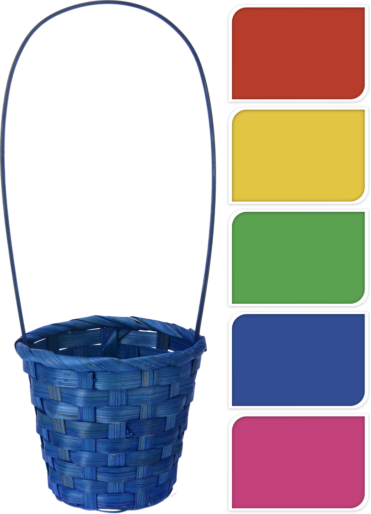 Barevný košík s držadlem