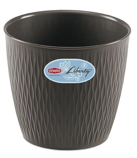 Obal na květináč LIBERTY - šedý