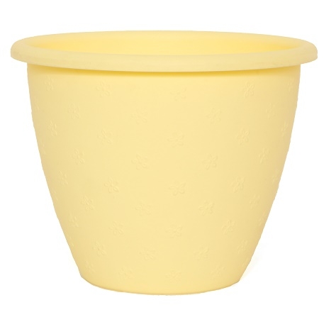 Květináč LA MADERA - žlutá